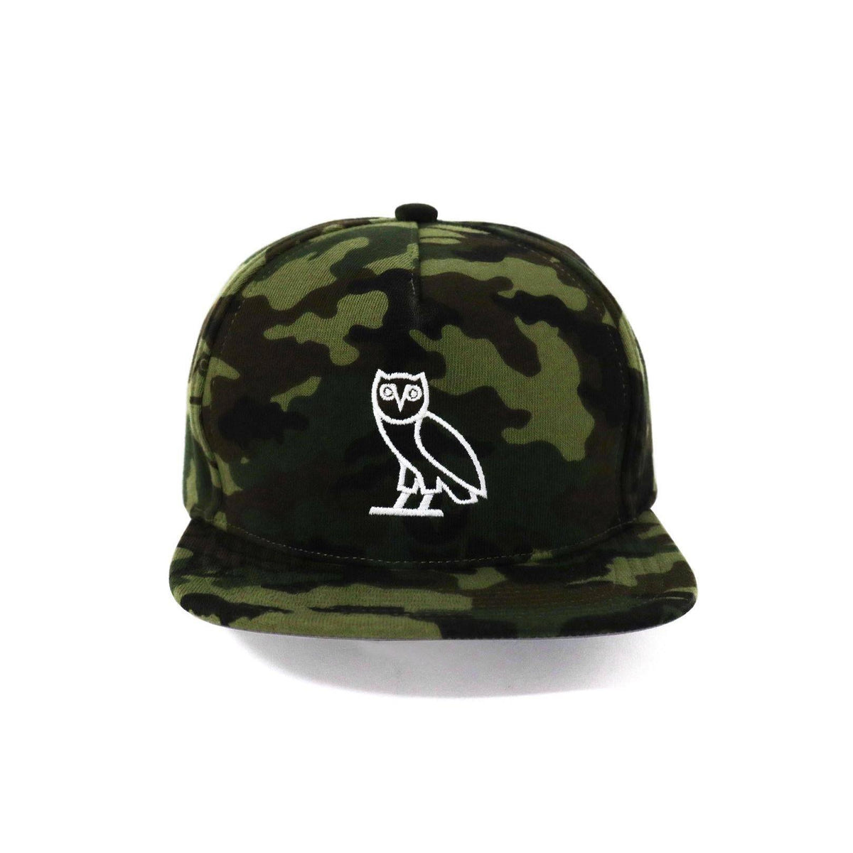 A Bathing Ape X OVO Woodland Camo Snapback Cap - Green Bape