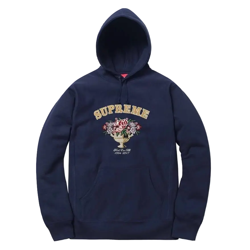 Supreme Centerpiece Hooded Sweatshirt - Navy Supreme