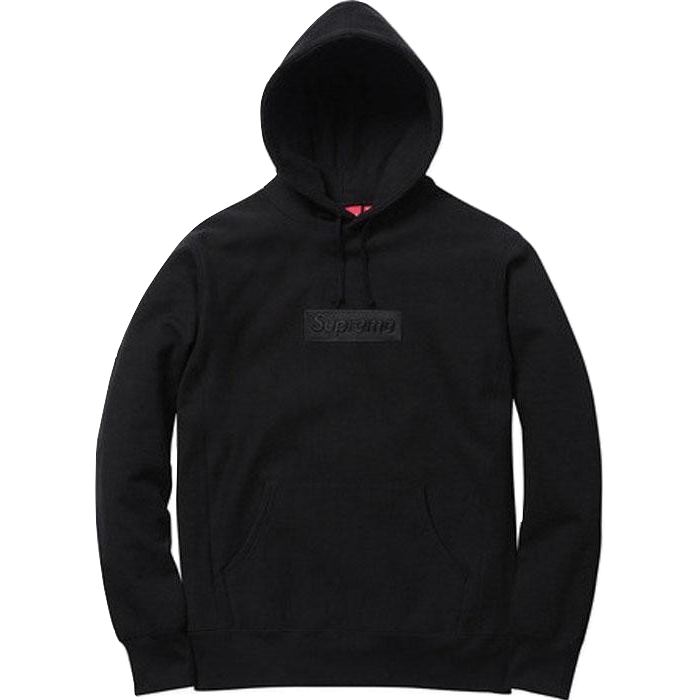 Black tonal supreme hoodie sales