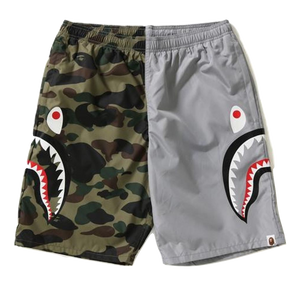 A Bathing Ape 1st Camo Shark Beach Shorts - Green/Gray