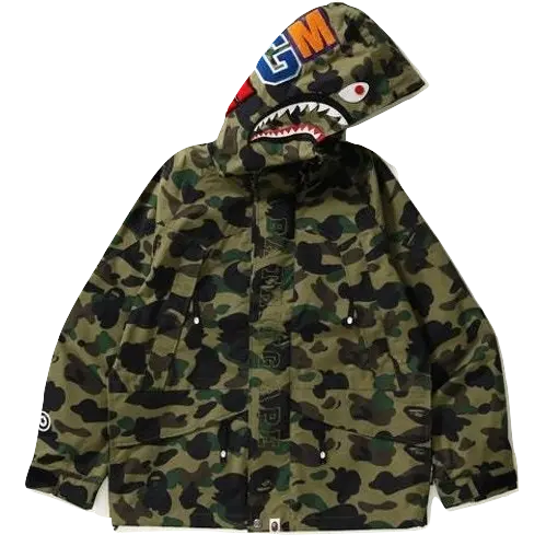 A Bathing Ape 1st Camo Snowboarding Jacket - Green Bape