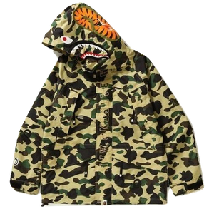 A Bathing Ape 1st Camo Shark Snowboard Jacket - Yellow Camo Bape