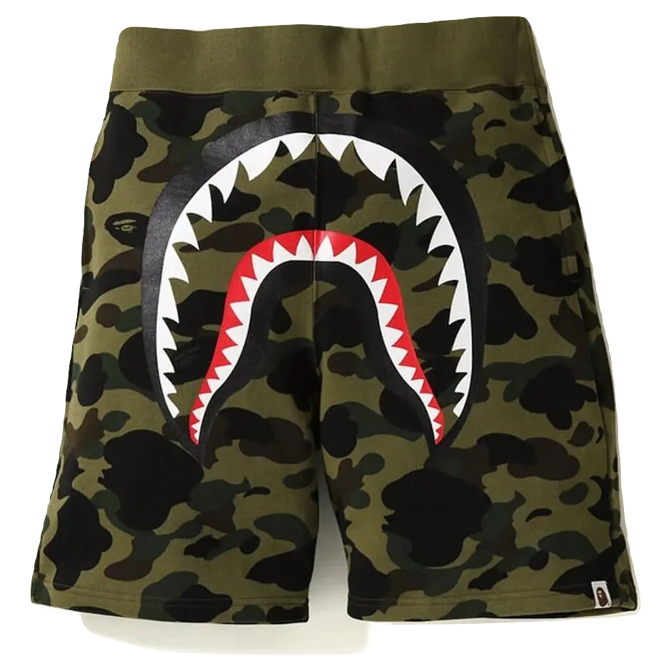 A Bathing Ape 1st Camo Shark Sweat - Green Camo Bape