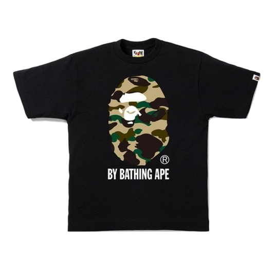 A Bathing Ape 1st Camo By Bathing Tee - Black/Yellow Camo