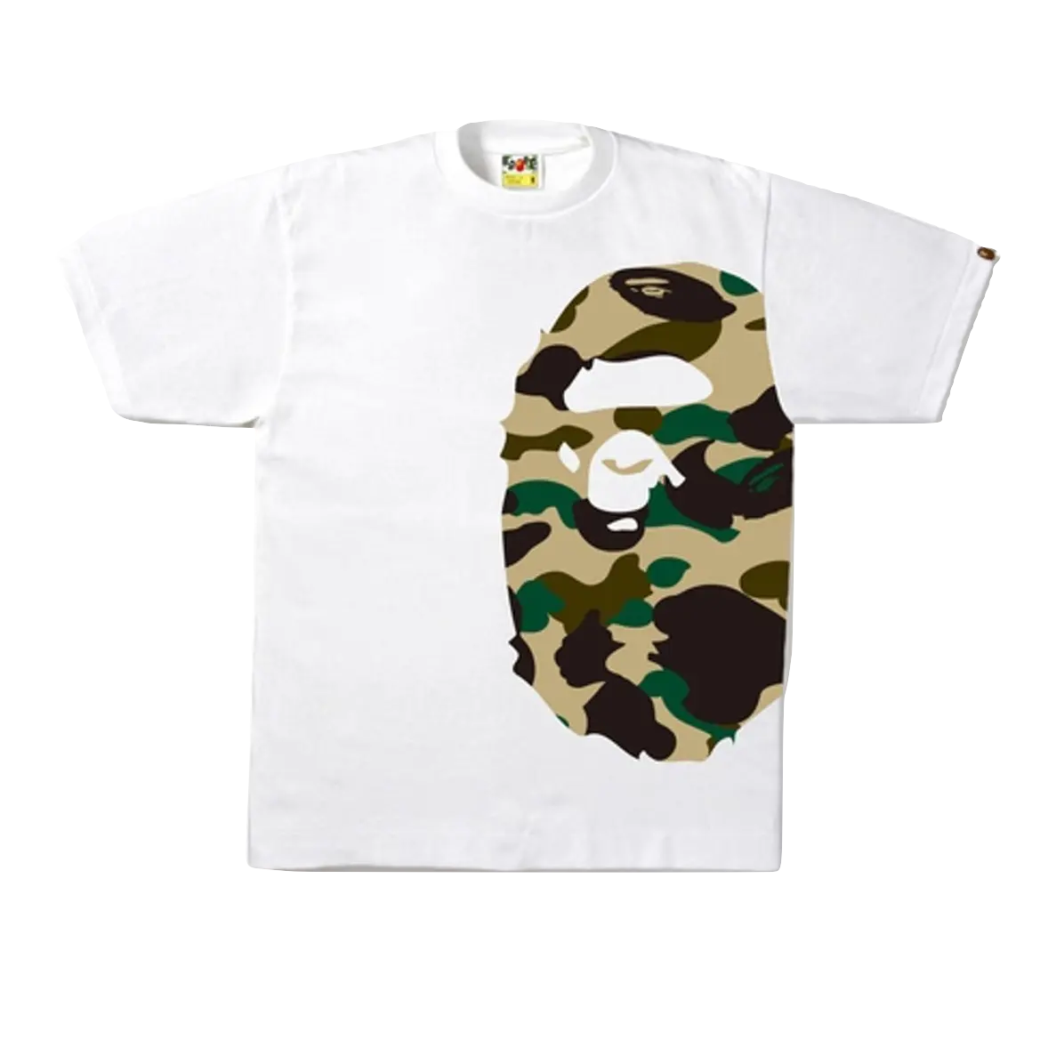 A Bathing Ape 1st Camo Side Big Ape Tee - White/Yellow Camo Bape