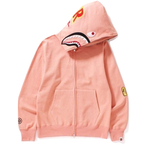 A Bathing Ape 2nd Shark Full Zip Hoodie Peach