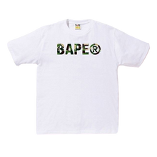 Bape ABC ASNKA Tee - White/Green Camo