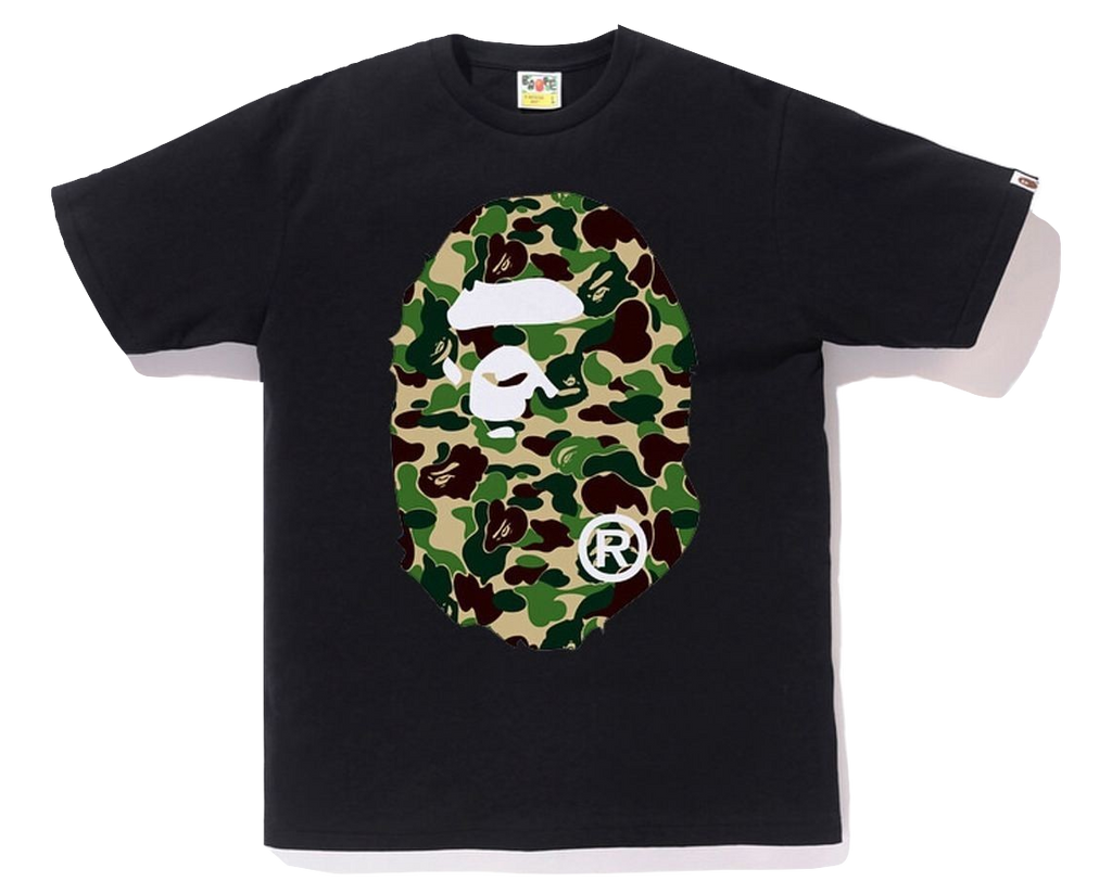 A Bathing Ape ABC Big Ape Head Tee - Black/Green