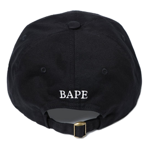 A Bathing Ape Ape Head Embroidery Panel Cap Black Grails SF