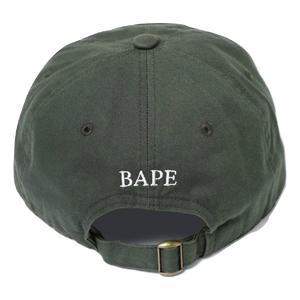 A Bathing Ape Ape Head Embroidery Panel Cap - Green Bape