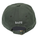 A Bathing Ape Ape Head Embroidery Panel Cap - Green