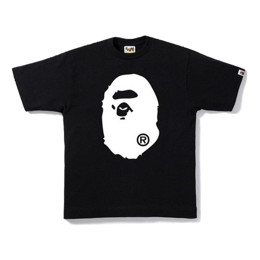 A Bathing Ape Bicolor Big Ape Head Tee - Black/White