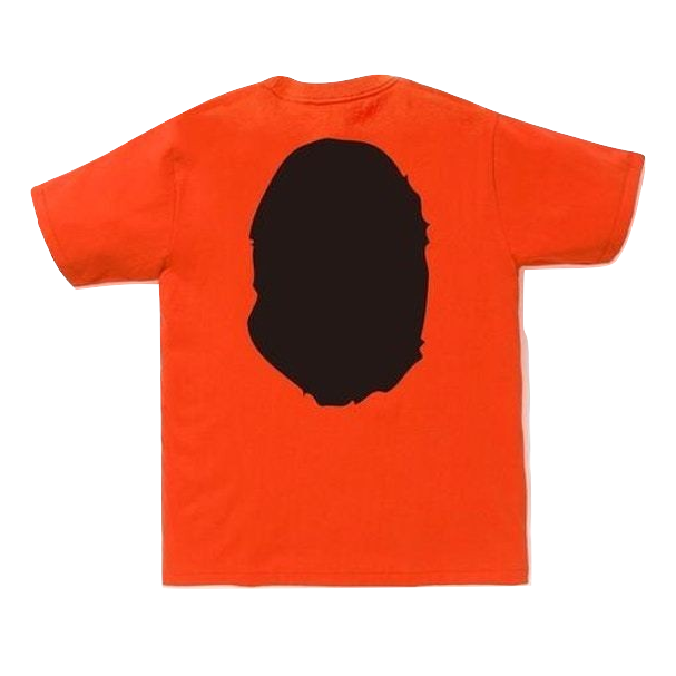 Bape Bicolor Big Ape Head Tee - Orange/Black