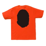 Bape Bicolor Big Ape Head Tee - Orange/Black