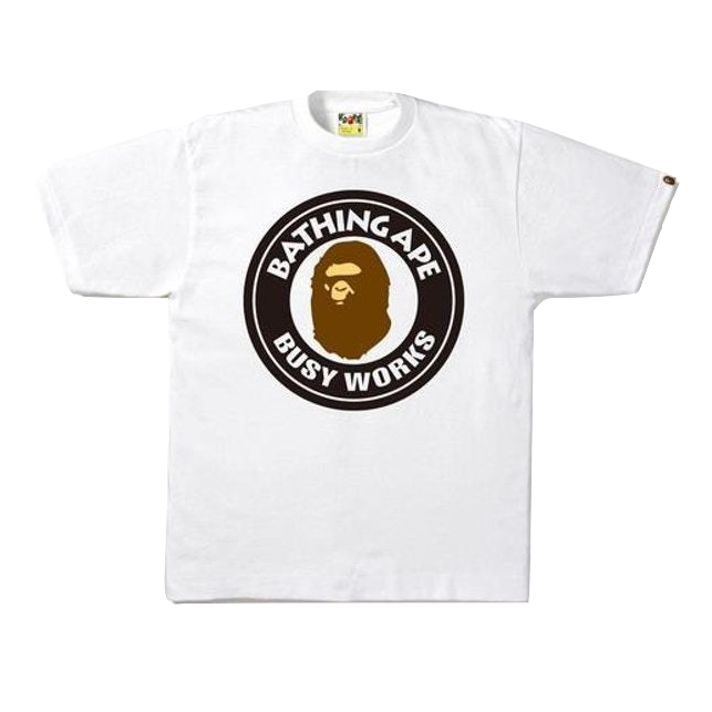 A Bathing Ape Busy Works Tee - White Bape