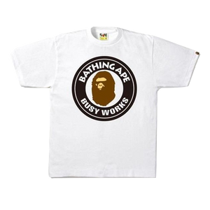 A Bathing Ape Busy Works Tee - White - Used