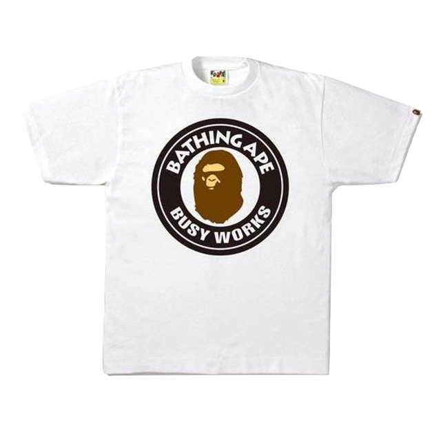 A Bathing Ape Busy Works Tee - White - Used