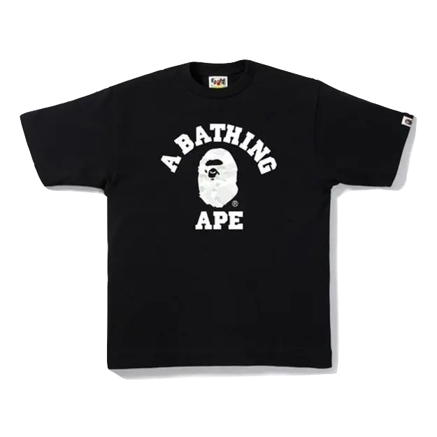 A Bathing Ape City Camo College Tee - Black/Grey Bape