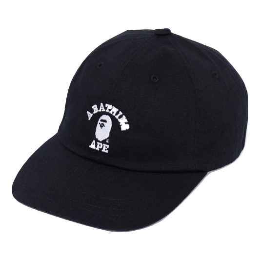 A Bathing Ape College Panel Cap - Black
