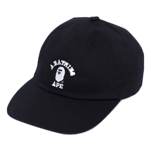 A Bathing Ape College Panel Cap - Black