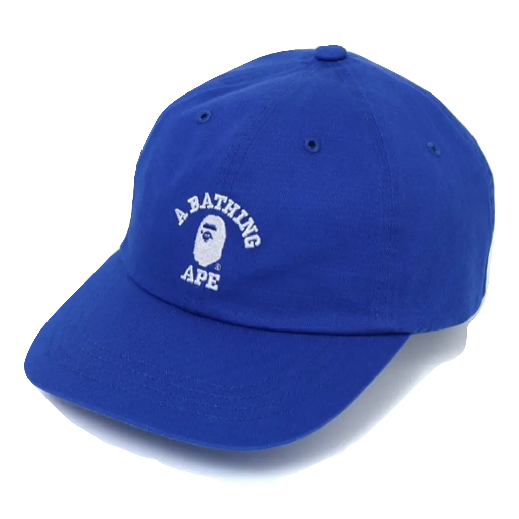 A Bathing Ape College Panel Cap - Blue Bape