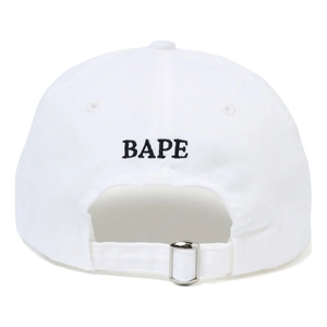 A Bathing Ape College Panel Cap - White Bape