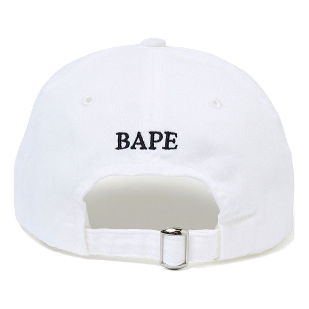 A Bathing Ape College Panel Cap - White