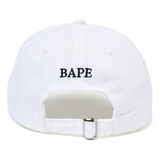 A Bathing Ape College Panel Cap - White