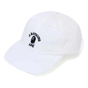 A Bathing Ape College Panel Cap - White Bape
