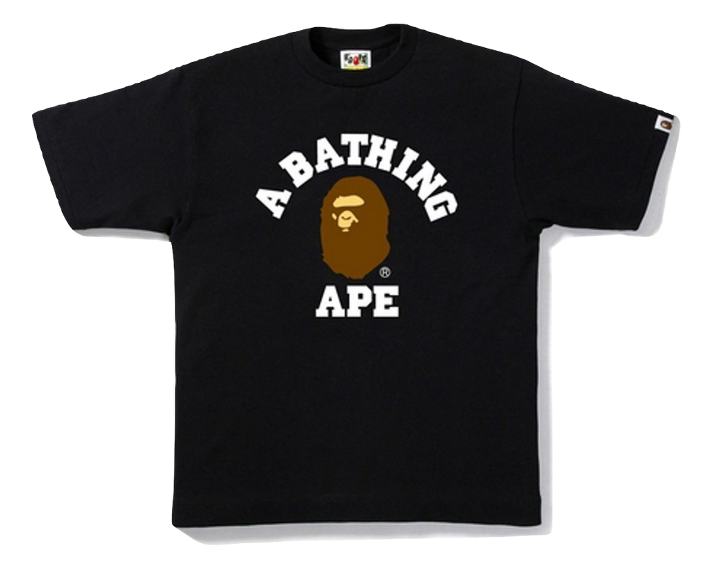 A Bathing Ape College Tee - Black - Used
