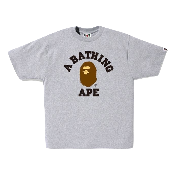 A Bathing Ape College Tee - Grey