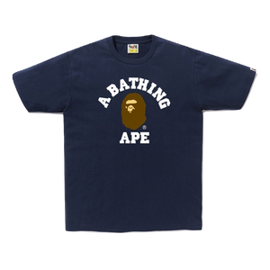 A Bathing Ape College Tee M - Navy
