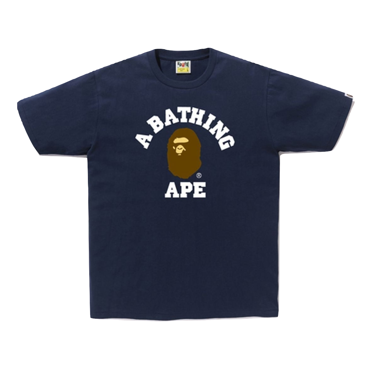 A Bathing Ape College Tee M - Navy