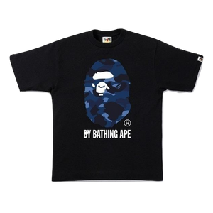 A Bathing Ape Color Camo By Bathing Tee - Black/Blue - Used