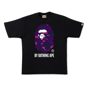 A Bathing Ape Color Camo By Bathing Tee - Black/Purple - Used