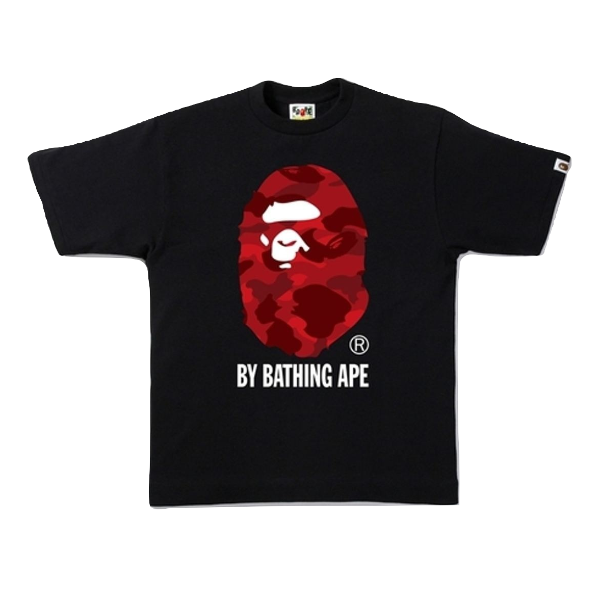 A Bathing Ape Color Camo By Bathing Tee - Black/Red - Used
