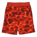 A Bathing Ape Color Camo Shark Sweatshort - Red - Used