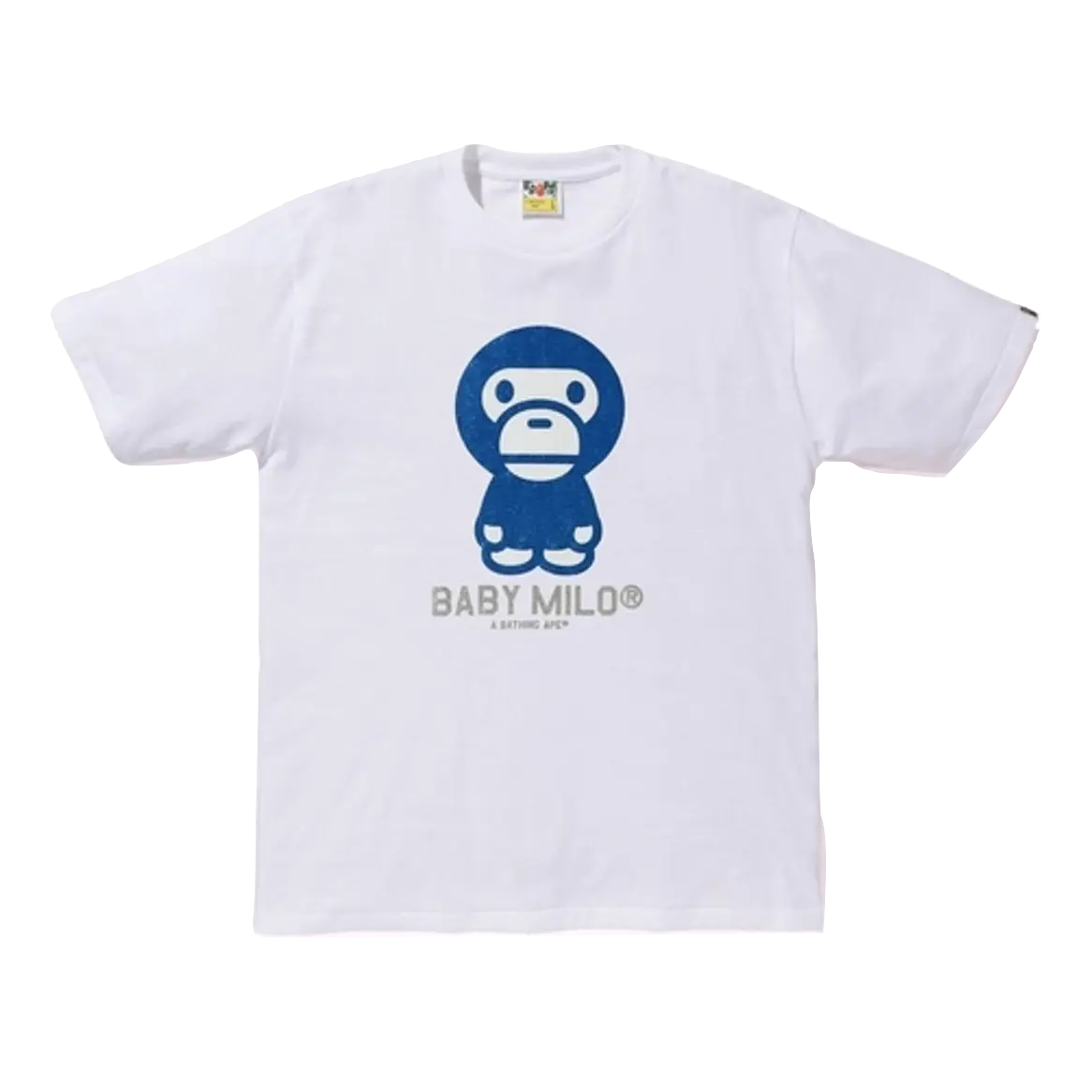 A Bathing Ape Glitter Baby Milo Tee M - White/Blue Bape