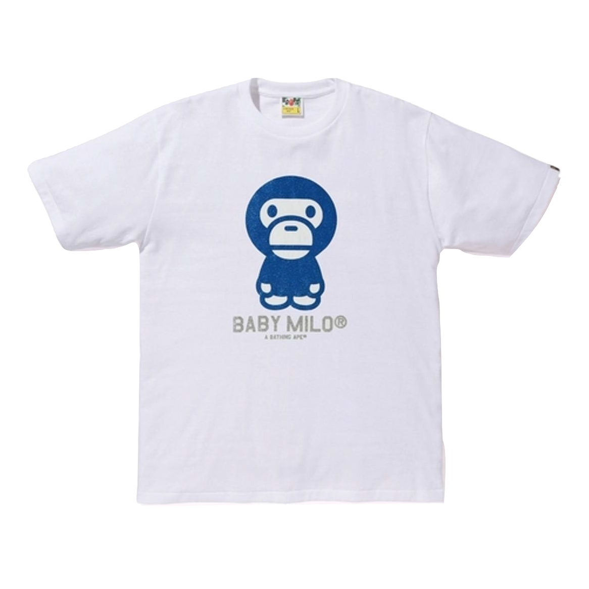 A Bathing Ape Glitter Baby Milo Tee M - White/Blue