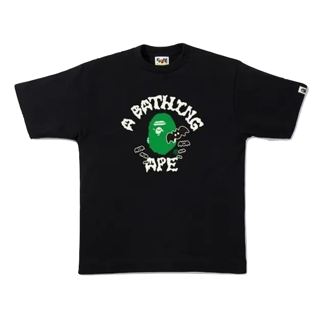 A Bathing Ape Halloween College Tee - Black Bape