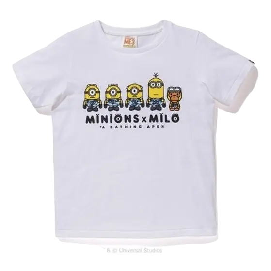 A Bathing Ape x Minions Tee 1 - White Bape