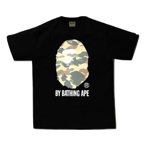 A Bathing Ape Reflector 1st Camo By Bathing Tee - Black/Green Camo