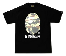 A Bathing Ape Reflector 1st Camo By Bathing Tee - Black/Yellow Camo