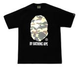 A Bathing Ape Reflector 1st Camo By Bathing Tee - Black/Yellow Camo