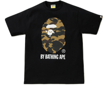 A Bathing Ape Reflector 1st Camo By Bathing Tee - Black/Yellow Camo
