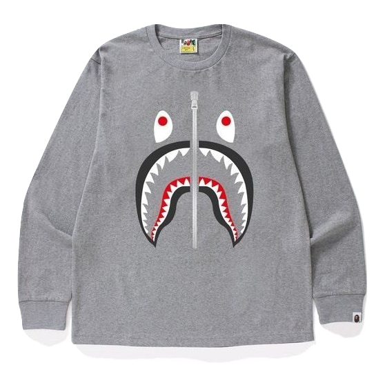 Bape long sleeve shark online