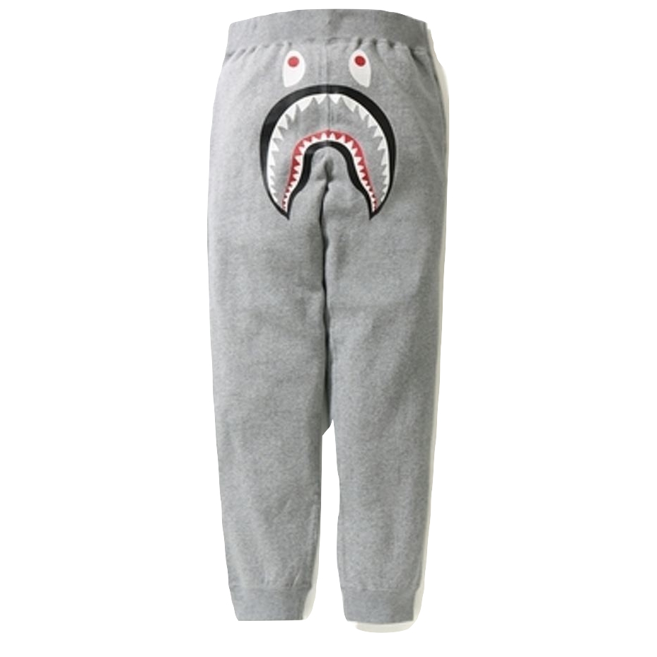 Bape Shark Slim Sweat Pants - Gray