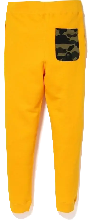 A Bathing Ape Shark Slim Sweat Pants - Yellow Bape