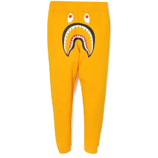 A Bathing Ape Shark Slim Sweat Pants - Yellow Bape