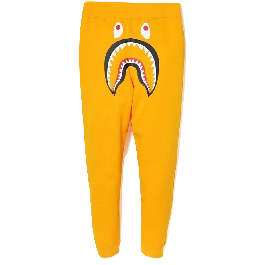 A Bathing Ape Shark Slim Sweat Pants - Yellow